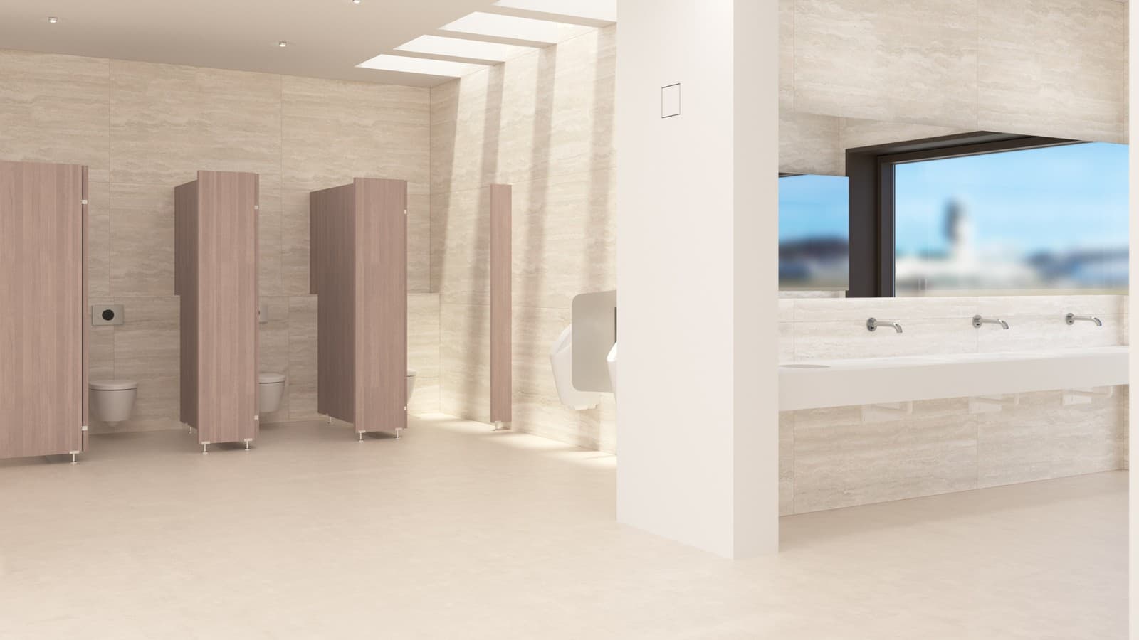 Sanitarije u nestambenoj izgradnji (© Geberit) Sanitarije u nestambenoj izgradnji (© Geberit)